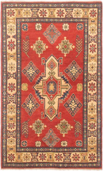 Afghan Finest Ghazni 3'9" x 6'4" Hand-knotted Wool Rug 