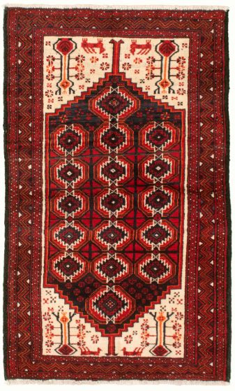 Afghan Rizbaft 3'5" x 6'0" Hand-knotted Wool Rug 