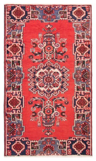Persian Style 4'4" x 7'6" Hand-knotted Wool Rug 