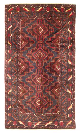 Afghan Teimani 3'6" x 6'2" Hand-knotted Wool Rug 
