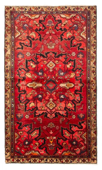 Persian Style 3'11" x 6'8" Hand-knotted Wool Rug 