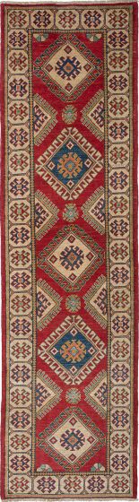 Afghan Finest Ghazni 2'9" x 10'7" Hand-knotted Wool Rug 