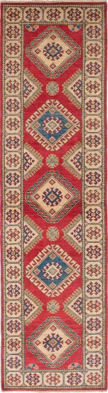 Afghan Finest Ghazni 2'7" x 9'9" Hand-knotted Wool Rug 