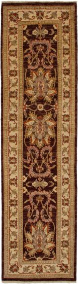 Indian Chobi Twisted 2'6" x 9'2" Hand-knotted Wool Rug 