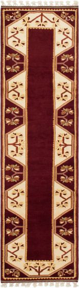 Turkish Ushak 2'5" x 9'1" Hand-knotted Wool Rug 