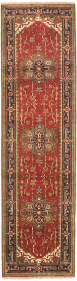 Indian Serapi Heritage 2'6" x 9'9" Hand-knotted Wool Rug 