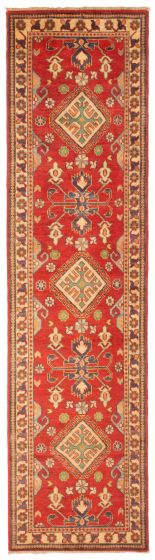 Afghan Finest Ghazni 2'10" x 10'1" Hand-knotted Wool Rug 