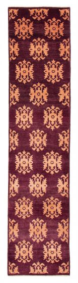 Pakistani Finest Peshawar Ziegler 3'0" x 11'2" Hand-knotted Wool Rug 