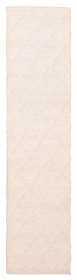 Indian Sienna 2'3" x 9'7" Braid weave Wool Rug 