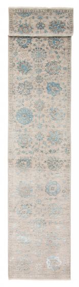 Indian Heritage 2'8" x 14'2" Hand-knotted Silk & Wool Runner Rug 