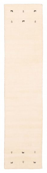 Indo Gabbeh 2'7" x 15'11" Hand Loomed Wool Runner Rug 
