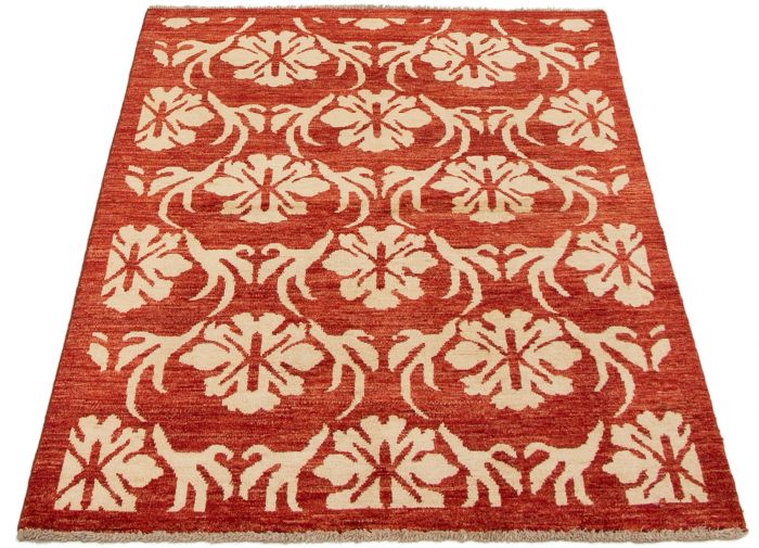 Afghan Finest Ziegler Chobi 3'11" x 5'8" Hand-knotted Wool Rug 