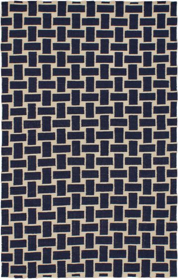Indian Kerala 5'0" x 8'0" Hand Woven Wool Kilim 