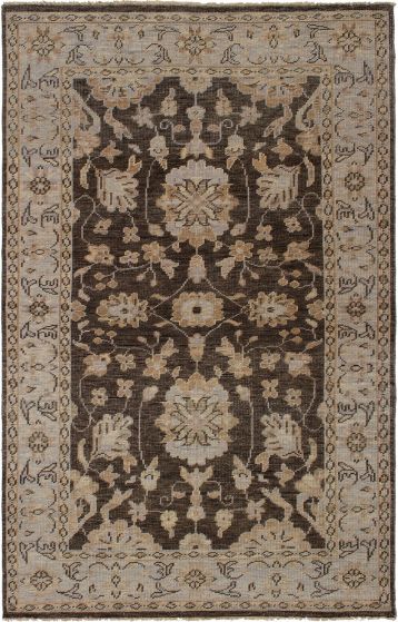 Indian Beaumont 5'1" x 8'0" Hand-knotted Wool Rug 