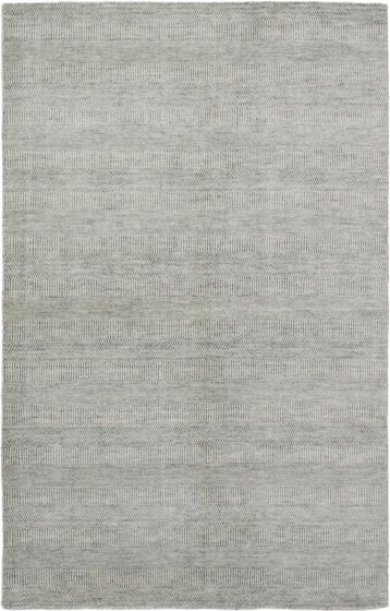 Indian Silk Shadow 5'0" x 8'0" Hand-knotted Viscose, Wool Rug 