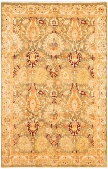 Pakistani Peshawar Oushak 6'0" x 9'3" Hand-knotted Wool Rug 