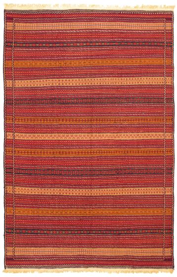 Turkish Ottoman Kashkoli 6'5" x 9'11" Flat-Weave Wool Tapestry Kilim 