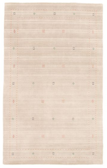 Indo Gabbeh 6'0" x 9'5" Hand Loomed Wool Rug 