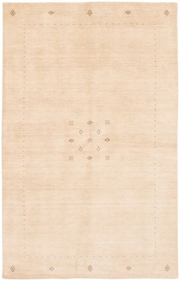 Indo Gabbeh 5'1" x 8'0" Hand Loomed Wool Rug 