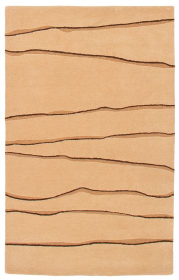Indian Timeless 5'0" x 8'0" Hand Tufted Wool Rug 