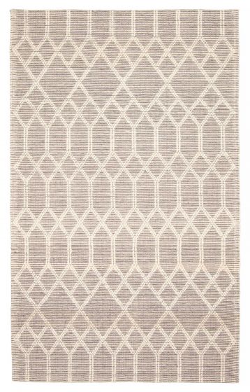 Indian Sienna 5'0" x 8'1" Braid weave Wool Rug 