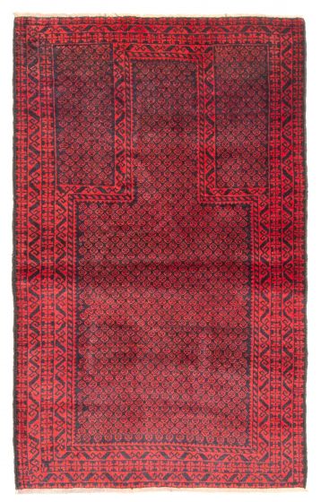 Afghan Teimani 2'10" x 4'7" Hand-knotted Wool Rug 