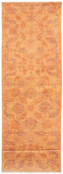 Pakistani 18 Of 20 Pak Finest Oushak 3'3" x 12'3" Hand-knotted Wool Rug 