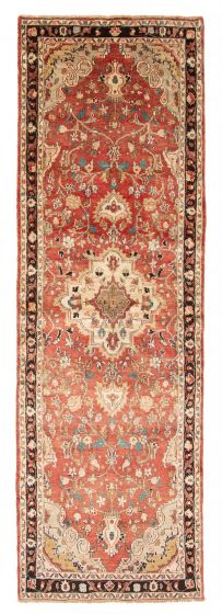 Persian Style 3'1" x 9'6" Hand-knotted Wool Runner Rug 
