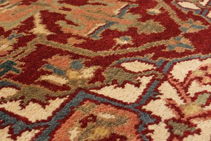 Indian Serapi Heritage 4'0" x 6'0" Hand-knotted Wool Rug 