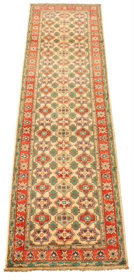 Afghan Finest Ghazni 2'9" x 10'0" Hand-knotted Wool Rug 