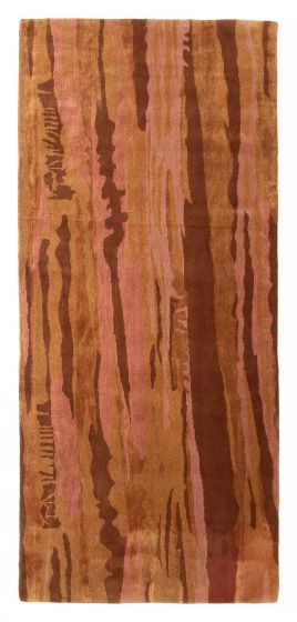Nepal Opulence 4'1" x 8'10" Hand-knotted Wool Rug 