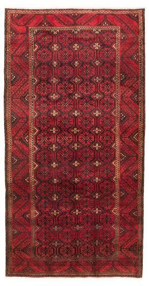 Persian Style 5'0" x 9'8" Hand-knotted Wool Rug 
