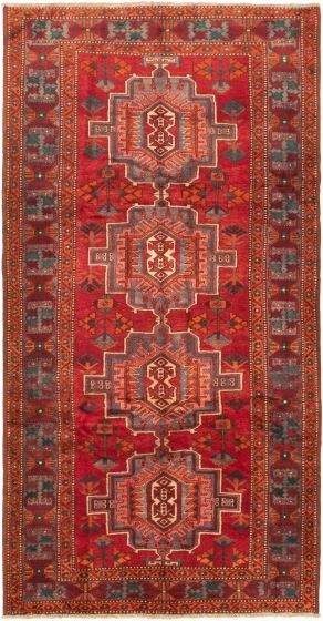 Persian Style 5'0" x 10'2" Hand-knotted Wool Rug 