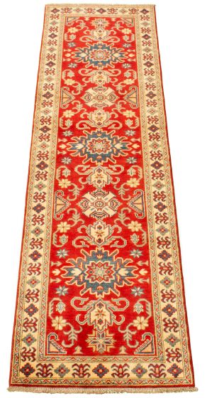 Afghan Finest Ghazni 2'9" x 9'8" Hand-knotted Wool Rug 