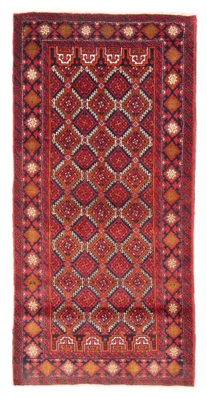 Afghan Royal Baluch 3'3" x 6'6" Hand-knotted Wool Rug 