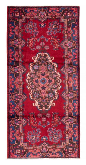 Persian Style 4'9" x 9'10" Hand-knotted Wool Rug 