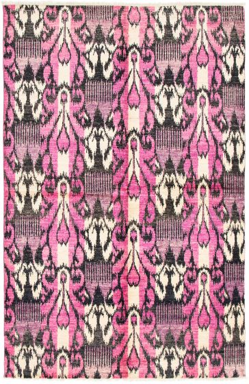 Indian Shalimar 6'0" x 9'3" Hand-knotted Wool Rug 