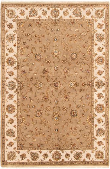 Indian Harrir Select 5'10" x 9'0" Hand-knotted Silk, Wool Rug 