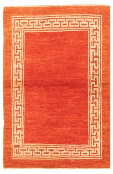 Pakistani Peshawar Ziegler 4'1" x 6'1" Hand-knotted Wool Rug 