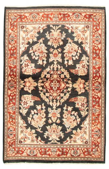 Indian Chobi Twisted 4'2" x 6'5" Hand-knotted Wool Rug 