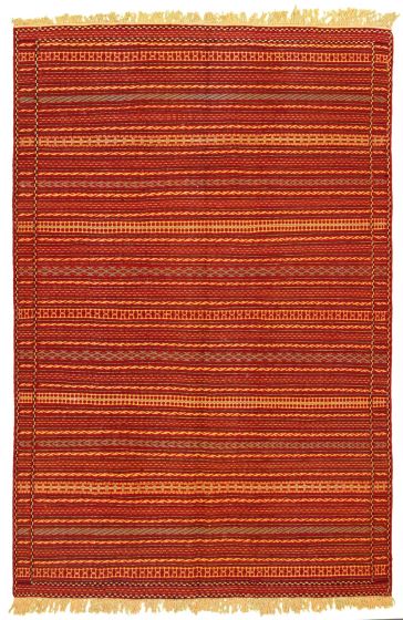 Turkish Ottoman Kashkoli 6'3" x 9'6" Flat-Weave Wool Tapestry Kilim 