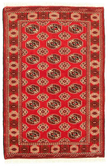 Tapis turkman 4'3" x 6'3" en laine