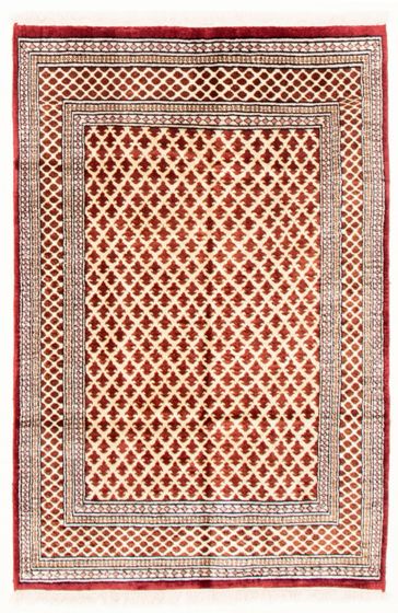 Indian Kashmir 3'11" x 6'0" Hand-knotted Silk Rug 