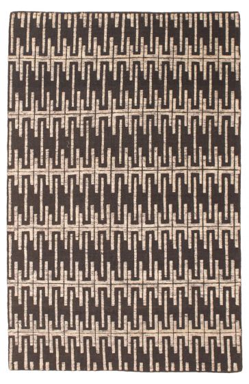 Indian Tangier 4'11" x 8'4" Hand-knotted Wool Rug 