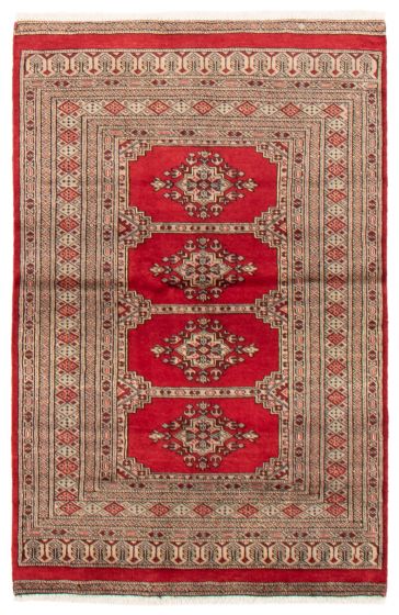 Tapis peshawar bokhara 3'1" x 4'10" en laine