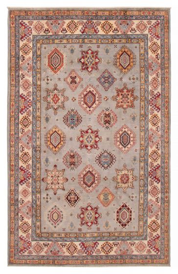 Afghan Uzbek Ghazni 6'4" x 9'9" Hand-knotted Wool Rug 