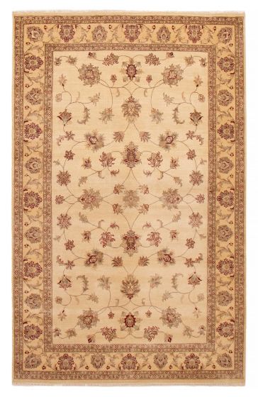 Indian Jamshidpour 6'7" x 10'3" Hand-knotted Wool Rug 