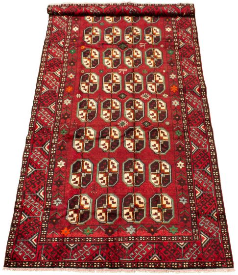 Persian Style 5'1" x 10'7" Hand-knotted Wool Rug 