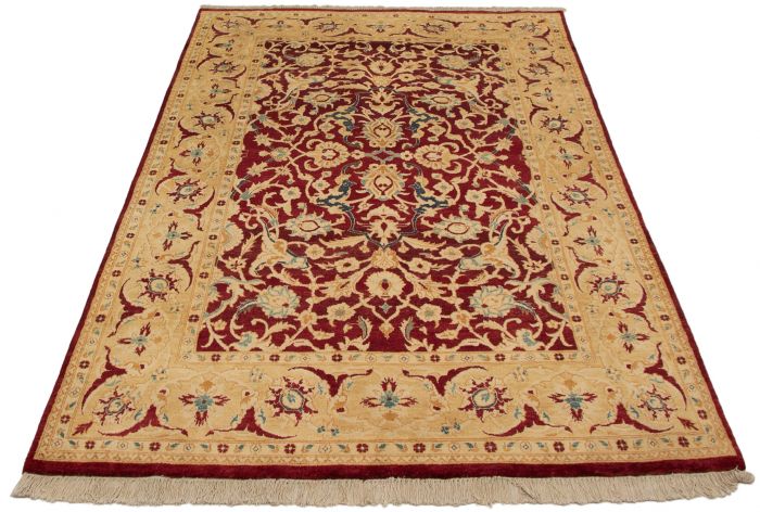 Pakistani Peshawar Oushak 5'10" x 8'7" Hand-knotted Wool Rug 