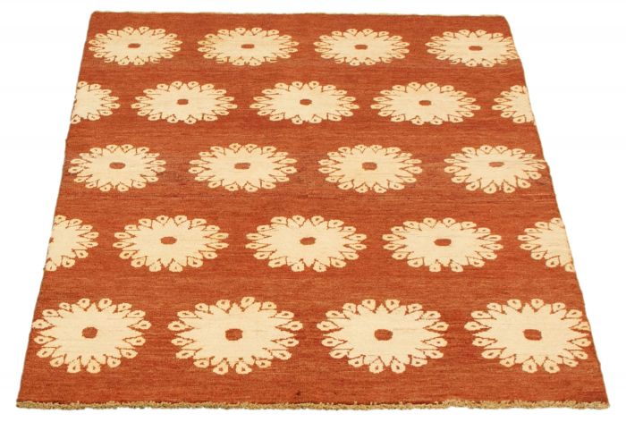 Pakistani Peshawar Ziegler 3'10" x 5'9" Hand-knotted Wool Rug 